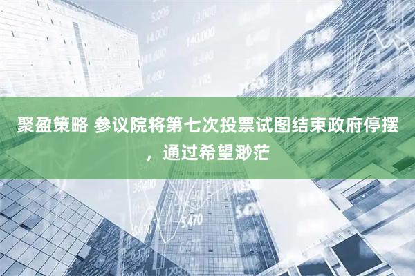 聚盈策略 参议院将第七次投票试图结束政府停摆，通过希望渺茫